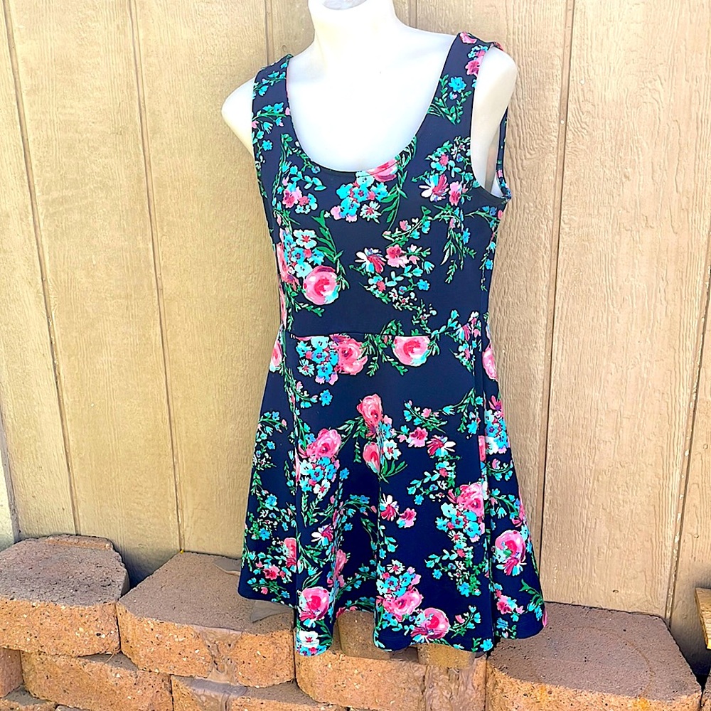 Floral C’Est Toi Skater Dress Large